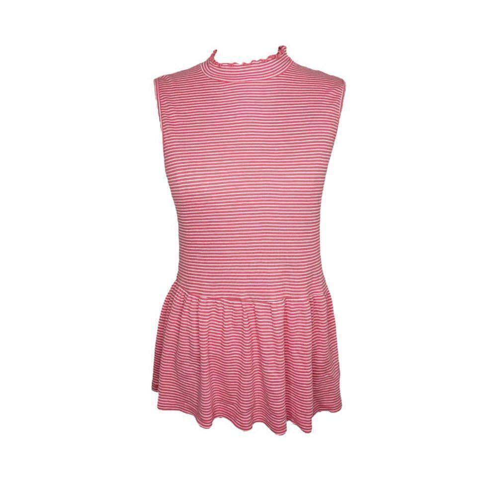 t.la Stripe Peplum Top